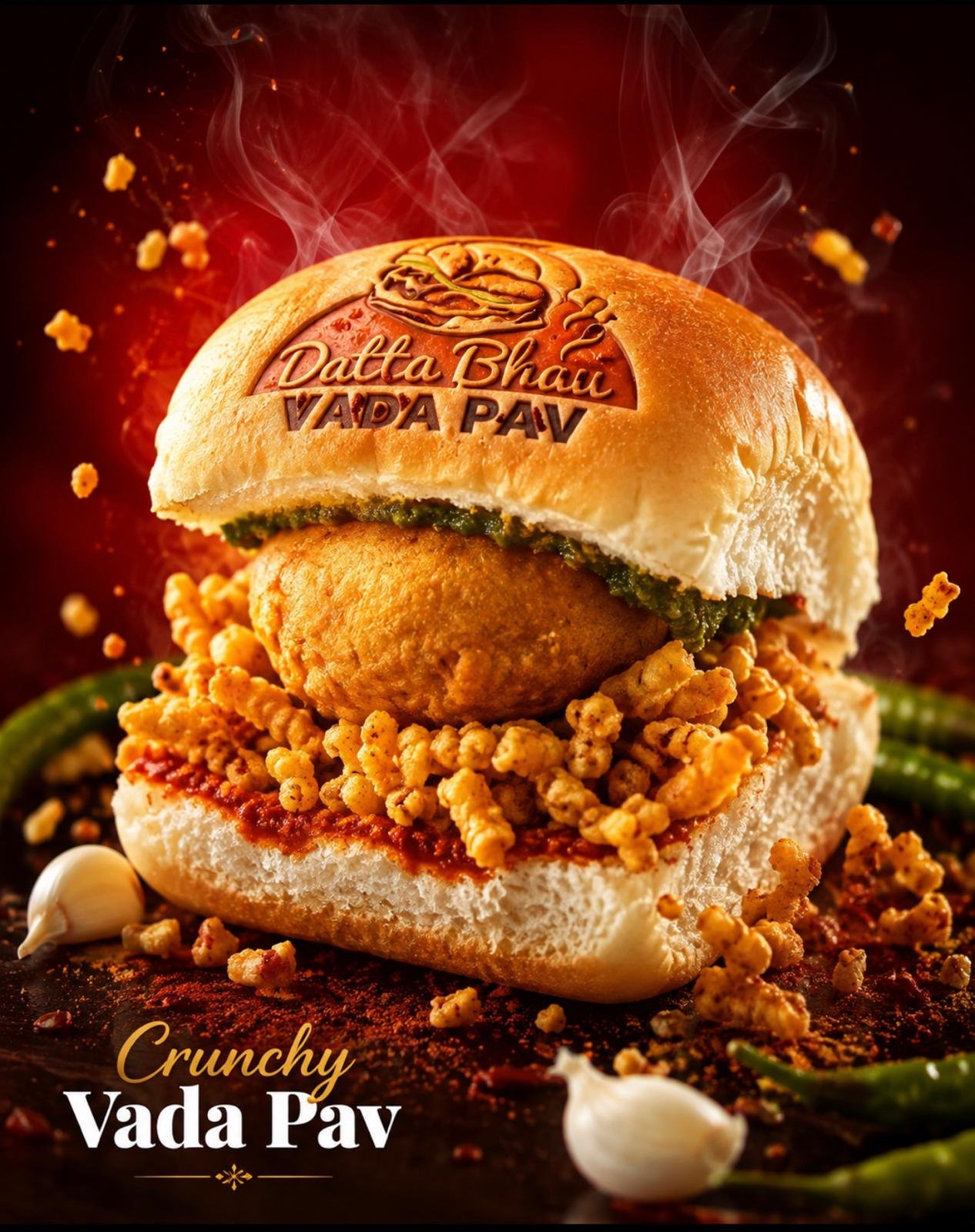 Crunchy Vada Pav